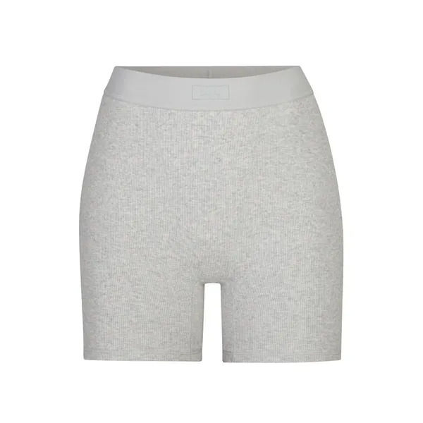 NWT Skims‎ Cotton Rib Boxer Heather Grey Size Medium - Image 4