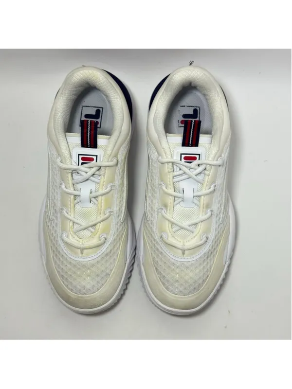 Women's Fila Disruptor Energized Lace Up Sneakers Size 8.5 White Red Blue - Image 4