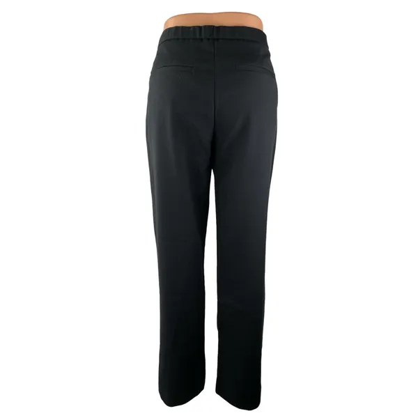 Abercrombie & Fitch Women's Black Mid Rise Straight Leg Trousers Pants Size 29 - Image 2