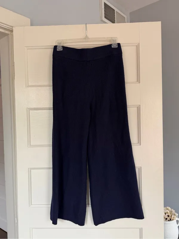 Wide-Leg Knit Pants - Image 2