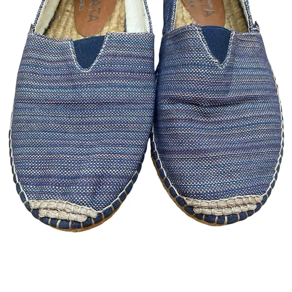 VISCATA Barcelona Canvas Espadrilles Sz 38 Handmade‎ Stripe Multicolor Comfort - Image 3