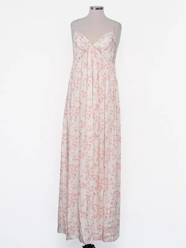 SACHIN‎ & BABI - Jessica Gown Rouge Watercolor Floral Gown - Image 2