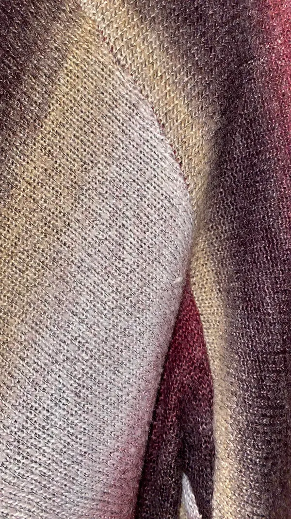 Eyeshadow Dark Purple Striped Cardigan - Image 3