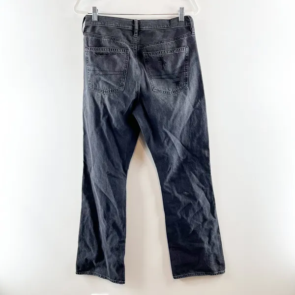 American Eagle High Waisted 90s Bootcut Jeans Black 8 - Image 5