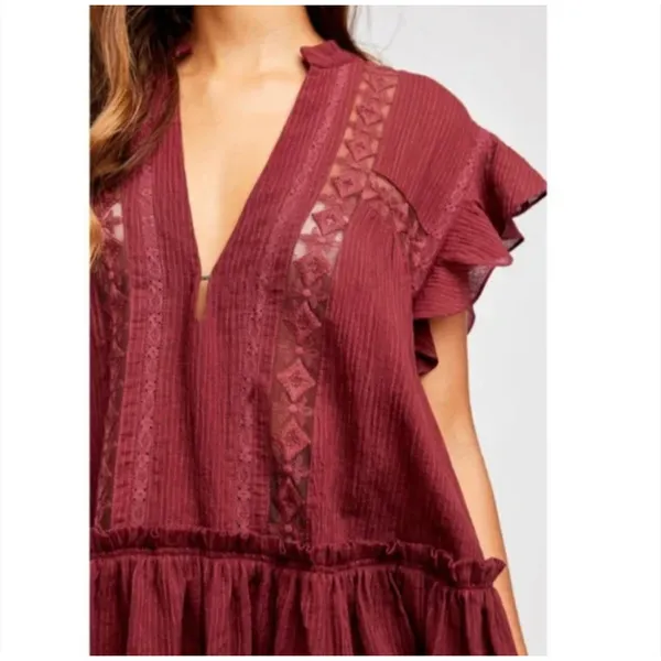 NWT Free People Baby Blues‎ Tunic in Lovebird Combo - Image 11