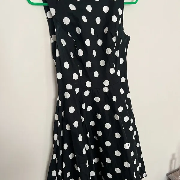 Grace Karin small black‎ polka dot dress - Image 4