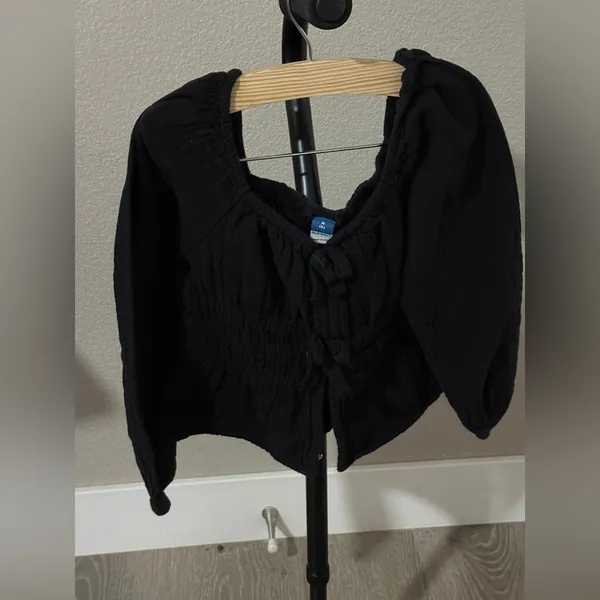 Old Navy Black Girls Blouse - Image 4