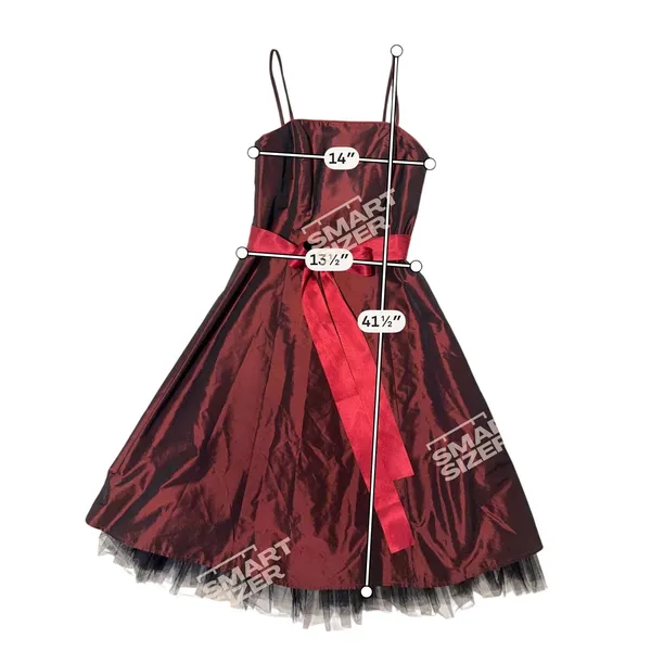 Vintage Satin Bow Tulle Mini Homecoming Dress Size 4 Red Pinup Y2K Whimsigoth - Image 8