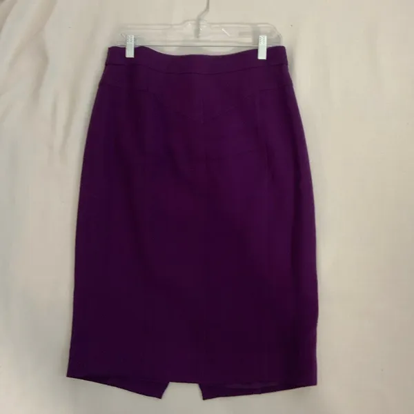 Per‎ Se 2pc Plum Skirt Suit size 8 - Image 3