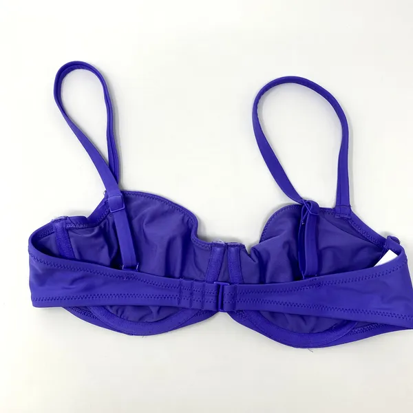 Aerie Purple Real Good Unlined Underwire Classic Summer Bikini Top 34C - Image 3