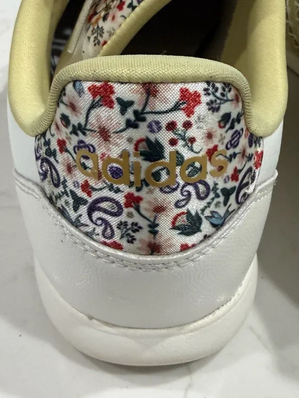 Adidas Barreda Lo Cloudfoam White Floral Women's Sneakers Size US 8 - Image 7