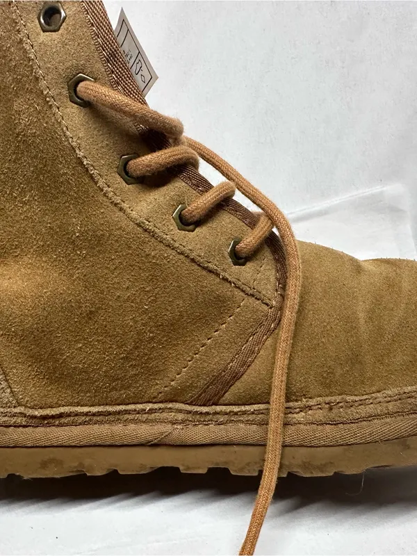 UGG Neumel Hi lace up Winter boots Sz: M8 W9.5 chestnut suede shearling lining. - Image 6