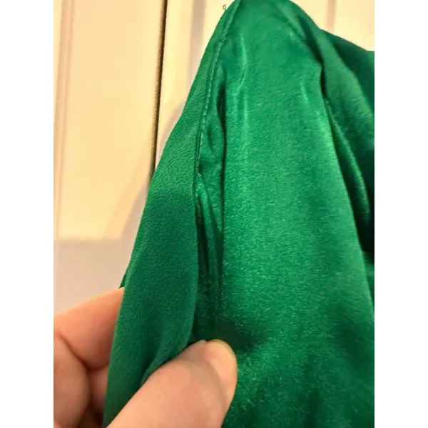 ModCloth‎ Maxi Dress Cold Shoulder Emerald Green Formal Gown NWT Romantic 26 - Image 5