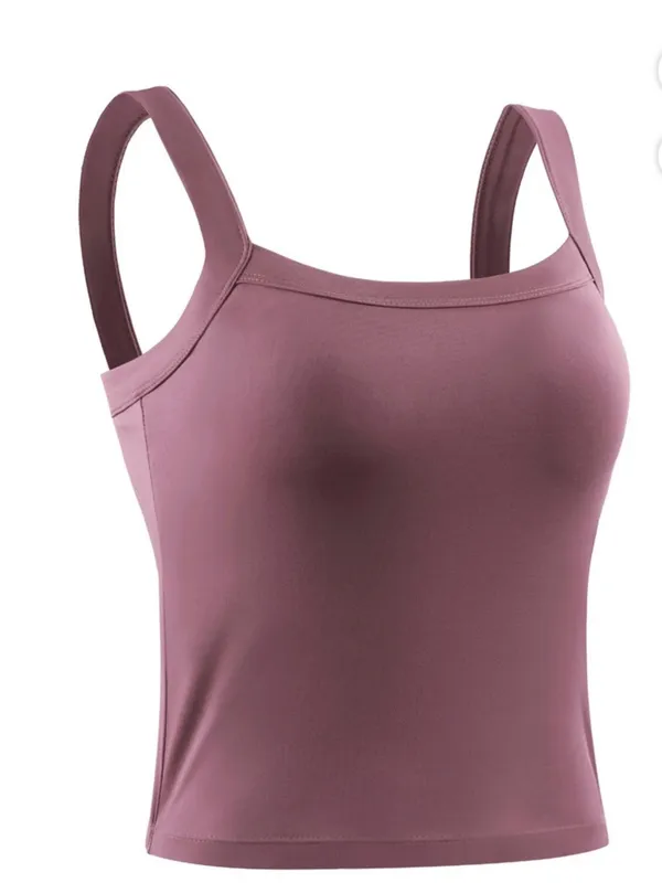 Everyday Stretch Tank in Dusty Mauve - Image 2