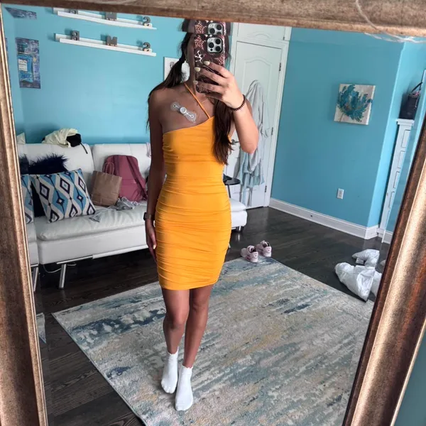 Princess Polly orange mini dress - Image 4