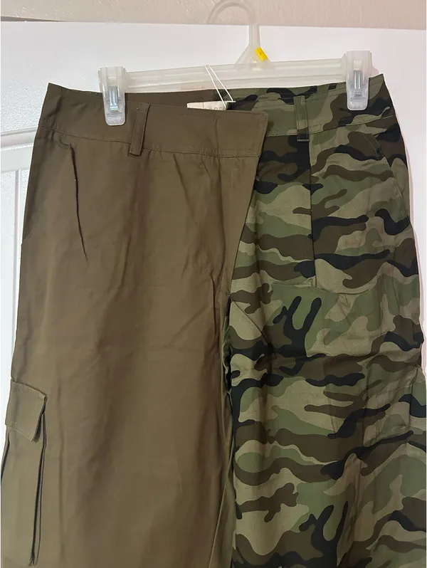 Choosy Trousers in Olive and Camo - Image 4