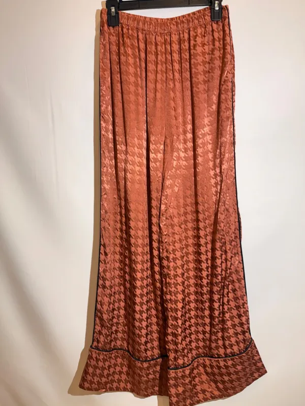 Free People Floral Print Wide Leg Boho Pants Palazzo Trousers Size Small - Image 3