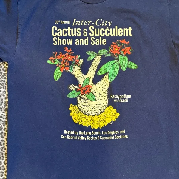 Inter-City Cactus Succulent Show Sale Graphic T-Shirt Long Beach LA San Gabriel - Image 6