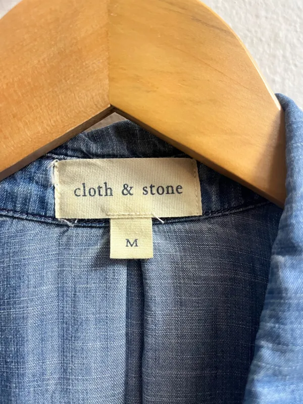 Cloth & Stone Chambray Shirt Blue - Image 3