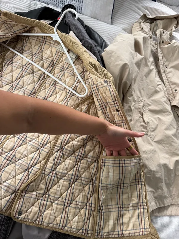 Vintage L.L. Bean Quilted Tan Puffer Jacket - Image 10