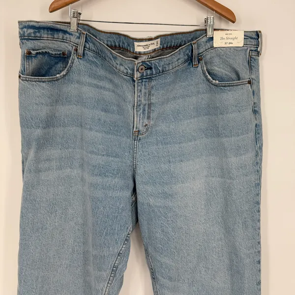 Abercrombie & Fitch The Straight Mid‎ Rise Jean Women's Size 37 - Image 2