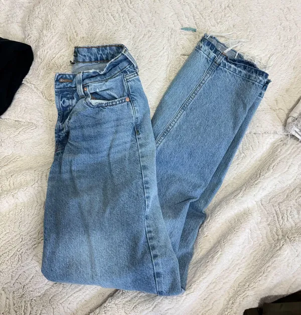 Wild Fable Raw hem wide leg jeans - Image 2