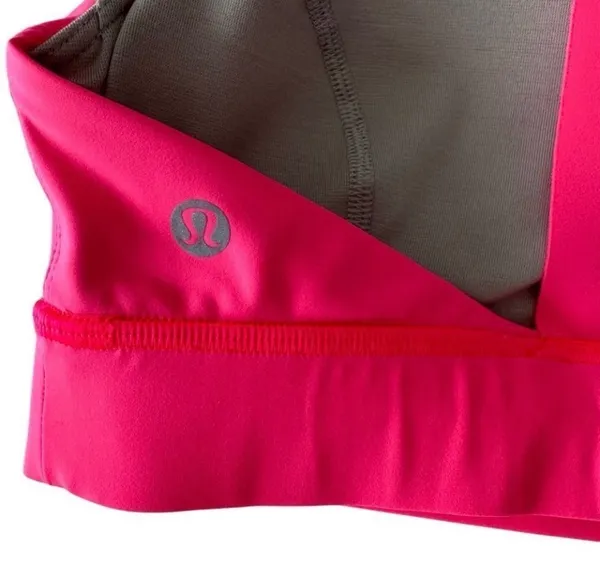 Lululemon Fast & Free Bra (Nulux) Razzle Size 6 Sports Bra - Image 3