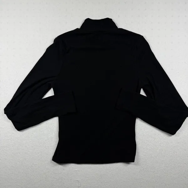 Edikted Women’s Black Ribbed Turtleneck Long Sleeve Top Size Medium - Image 7