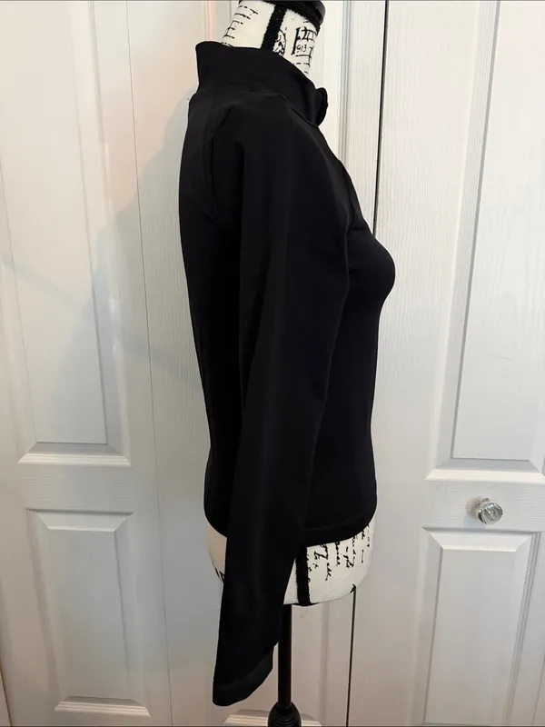 HALARA Black Women's Zip-Up Bomber Jacket - Image 5