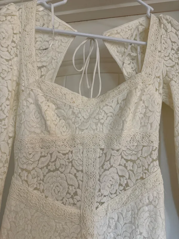 Lulus White Lace Dress - Image 5