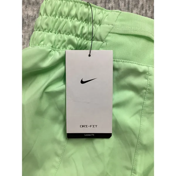 Nike Dri-FIT Womens Training Shorts Lime Green‎ High Waisted DX6016-376 XS NWT - Image 5