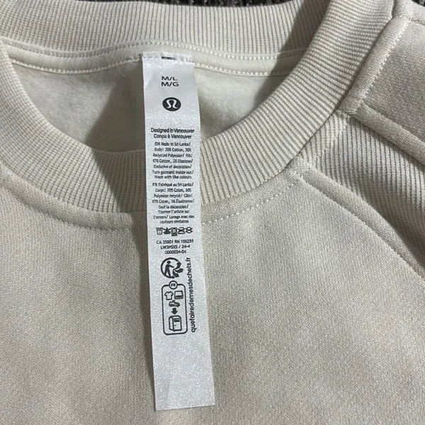 Lululemon NEW Scuba Oversized Pullover *Wordmark Limited Edition Spellout Sz M/L - Image 6