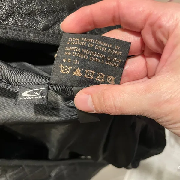 Cute vintage 90s black quilted leather broken in bomber jacket pockets festival - Image 3