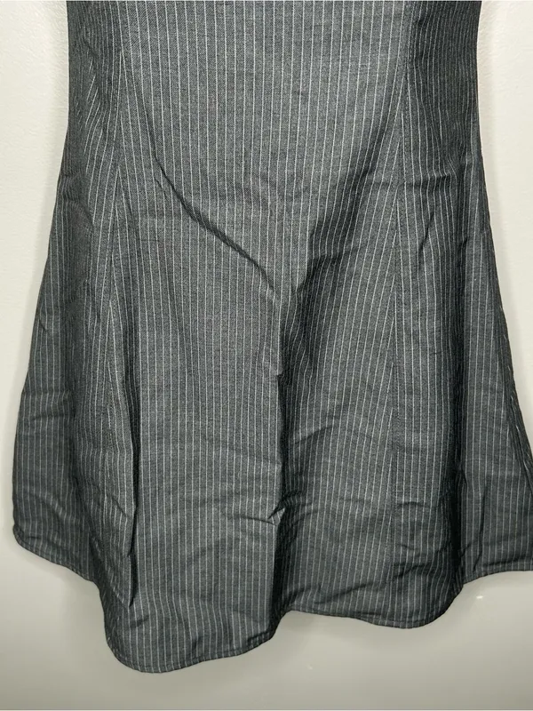 Le Lis Strapless Grey Pinstriped Mini Dress Size XS - Image 4