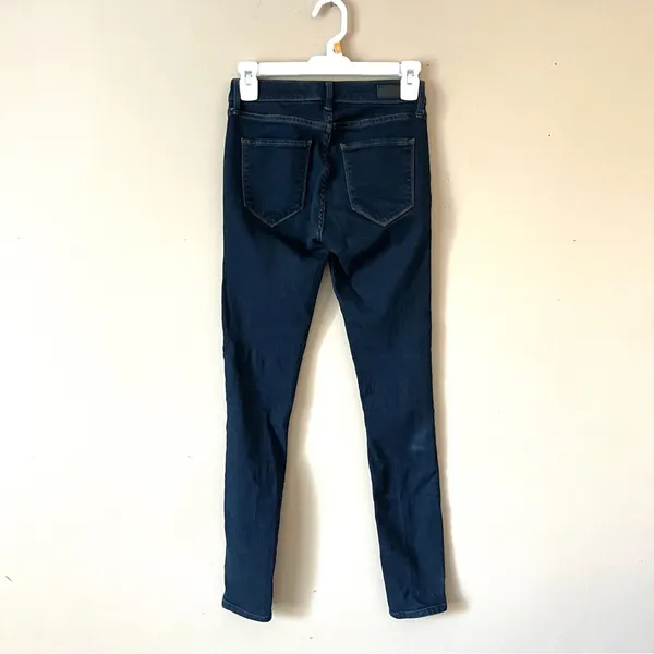ABERCROMBIE & FITCH | Dark Blue Mid Rise Super Skinny Denim Jeans Sz 25 - Image 3
