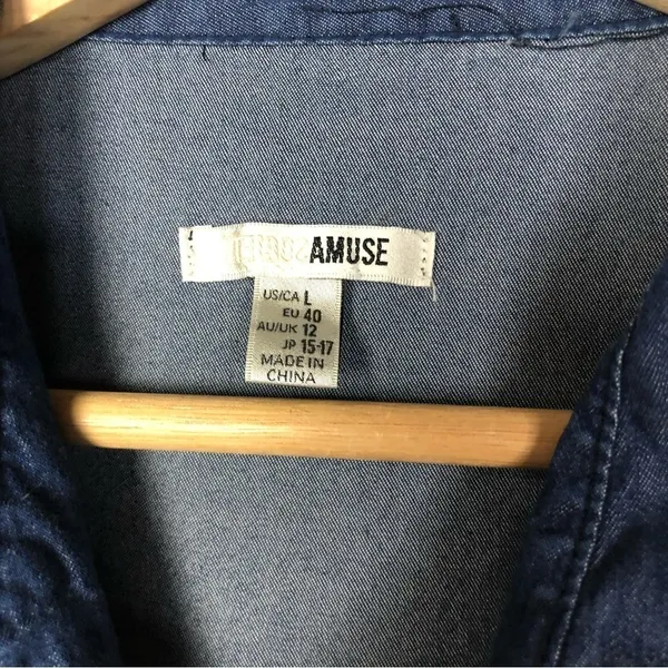 Amuse Society Jump For Love Short Sleeve Wide Leg Jumpsuit L‎ - Image 8
