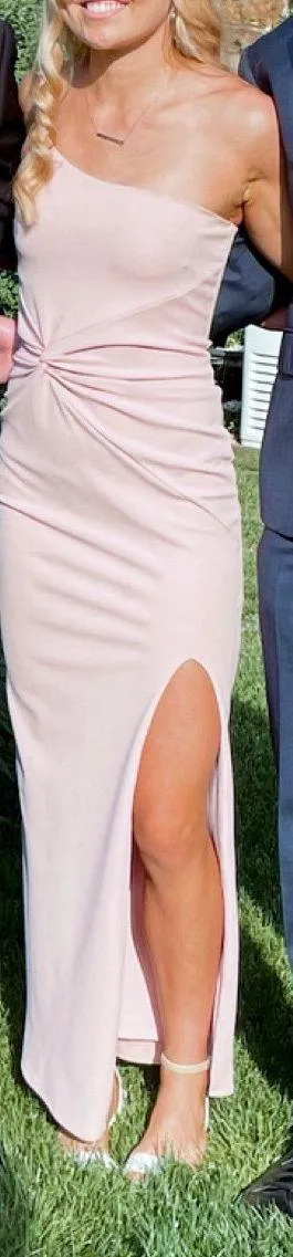 Revolve Blush One Shoulder Maxi Dress - Image 3