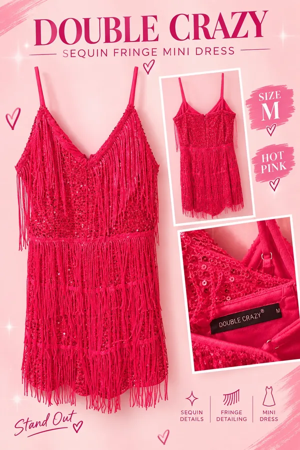 Double Crazy Rhinestone Detail Mesh Bodycon Dress - Image 2