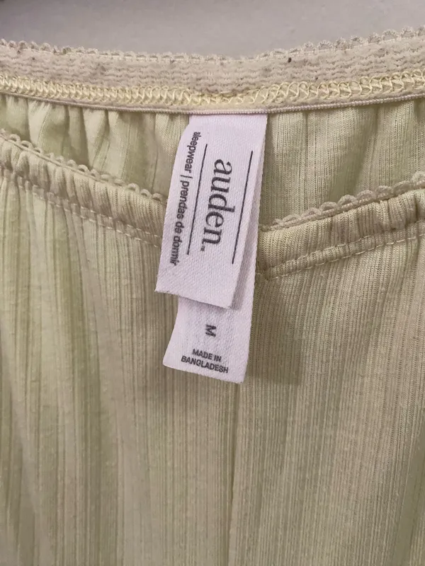 Auden Butter Yellow Wide-Leg Lounge Pants - Image 3