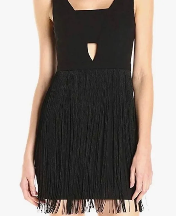 Aidan Mattox Aiden Mattox Mini Fringe Dress - Image 2