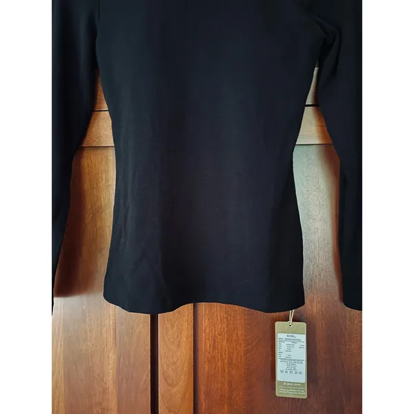 OGL Brami Top Turtleneck Long Sleeve Eco Mousse Black Size Small NEW - Image 3