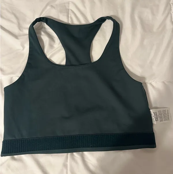 Girlfriend Collective Emerald Green Workout Top - Image 3