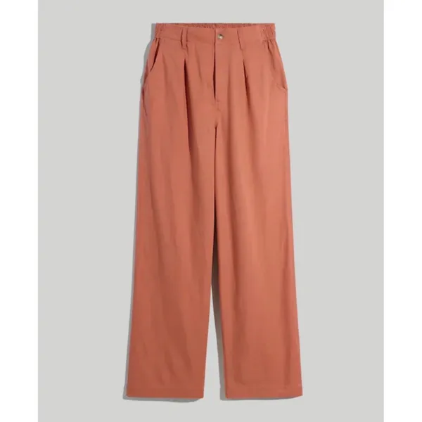 Madewell Neale Straight-Leg Pant Drapeweave Dried Rose High Rise Sz 6 859 - Image 3