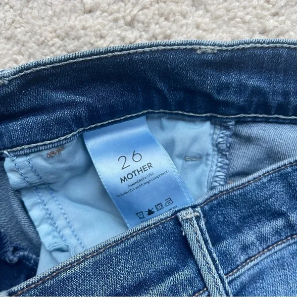 Mother Denim Hustler Ankle Fray Night Clubbing Jeans Raw Hem‎ - Image 6