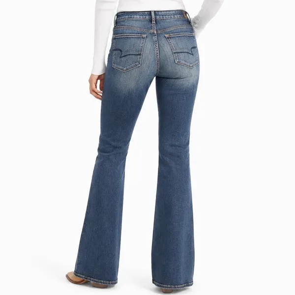 American Eagle Skinny Kick Women’s Jeans Size 4 Long Dark Wash Stretch Denim - Image 2
