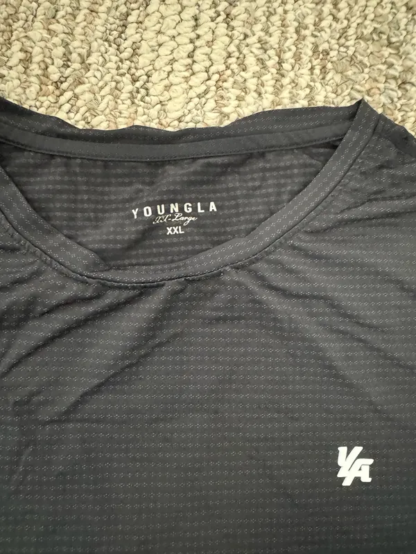 Young LA workout shirt Black Size XXL - Image 2