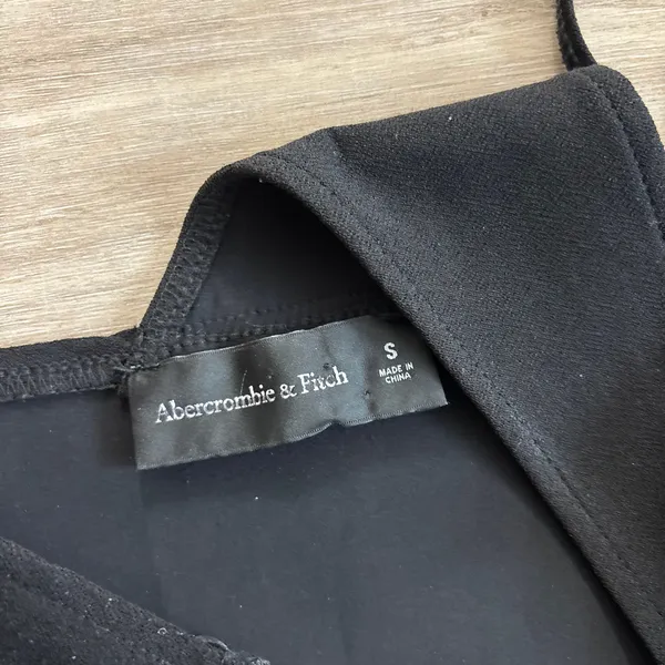 Abercrombie & Fitch Asymmetrical One-Shoulder Maxi Dress Women Small Black - Image 3