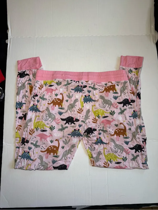 Little Sleepies Jurassic Jungle Pink Pajama Pants - Image 3