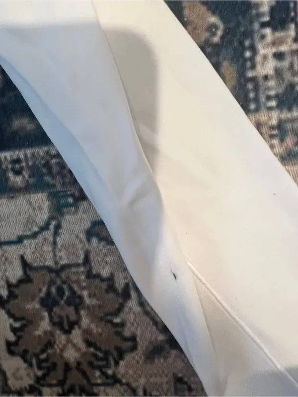 Aerie Cropped White Long-Sleeve Polo Top - Image 6