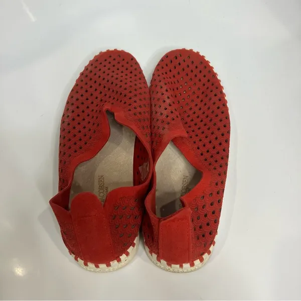 Ilse Jacobsen Tulip 139‎ slip on shoes red leather women’s size 40 - Image 6